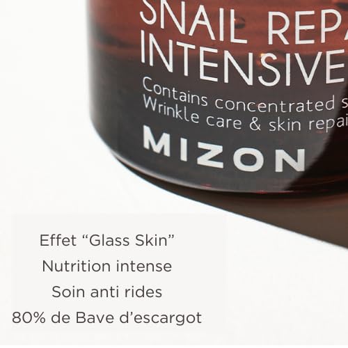 [MIZON] SNAIL REPAIR INTENSIVE AMPOULE (30ml) Korean Skincare - Reparatieserum met 80% slakkenmucine-extract - Intensieve anti-verouderingsbehandeling - Voedt en verstevigt