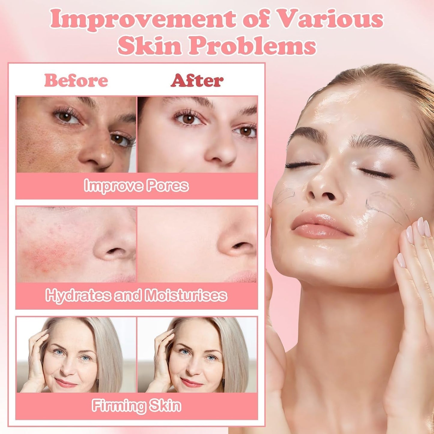 2 Stuks Collagen Night Wrapping Mask, Korean Collagen Mask, Collageen Face Mask, Collagen Overnight Face Mask Peel-Off Gezichtsmasker, Hydraterend en Verstevigend, Nachtmaskers